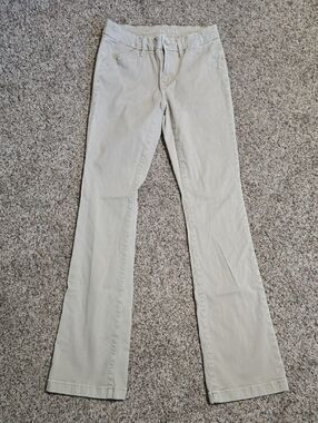 AE Stretch Low-Rise Kick Bootcut Khaki Pant